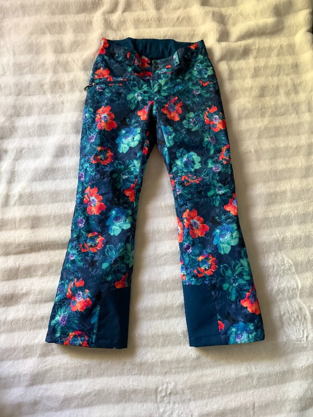 Obermeyer Malta Women's Snow Pants Size 6 Floral Pattern